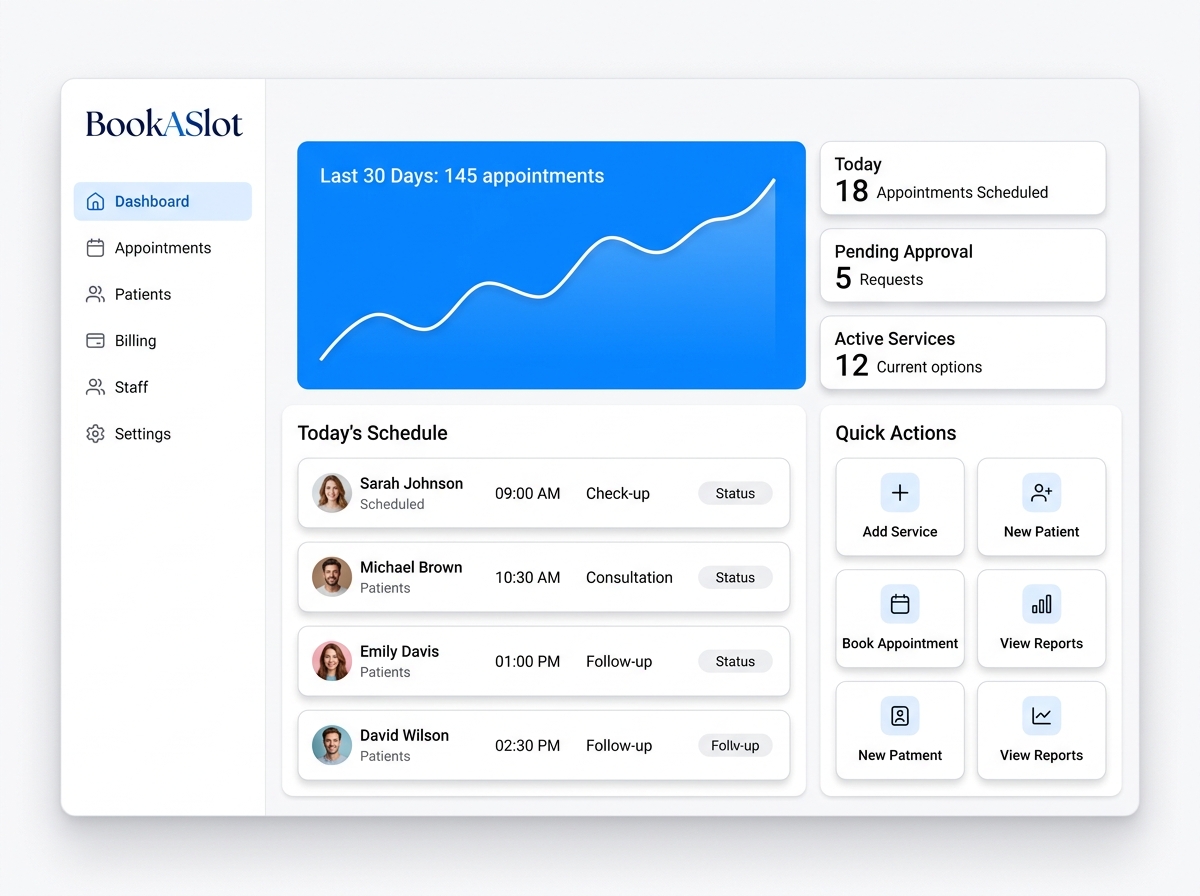 BookASlot — 官网预览图
